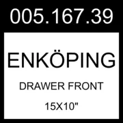IKEA ENKOPING ENKÖPING Drawer Front Brown Walnut Effect 15x10" 005.167.39
