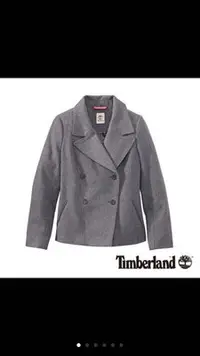 在飛比找Yahoo!奇摩拍賣優惠-Timberland 羊毛 雙排扣 外套