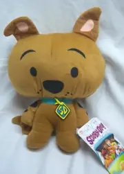 WB NICE Hanna-Barbera SOFT CHIBI SCOOBY-DOO DOG 11" Plush STUFFED ANIMAL TOY NEW