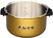 Electric Rice Cooker Inner Pot Compatible For Panasonic Replacement Pot Pressure Inner Pot SR-S50K8 Stainless Steel Inner Pot Container Replacement Inner Pot Kitchen Tools Rice Cooker Parts Replacemen