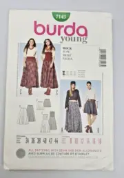 Skirt in 2 lengths Size 8-18 Burda 7143 Sewing Pattern