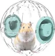 Hamster Running Ball Toy, Comfortable Stress Relief Hamster Ball, Transparent Spacious Space Pet Wheel, 20x20x20cm, Easy To Use, Portable For Home Living Room Kitchen