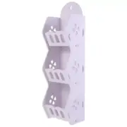 Bathroom Hanging Rack Wall Hanging Hooks Wall Mounted Storage Shelf
