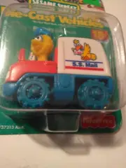 1998 Fisher Price Sesame Street Big Bird Mail Truck Die-Cast Vehicle Muppets