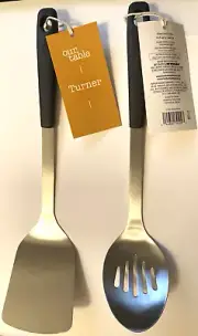 Spatula & Slotted Spoon Bed Bath & Beyond Our Table Turner S.S. Soft Grip Handle