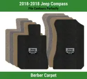 Lloyd Berber Front Row Carpet Mats for 2018 Jeep Compass w/Jeep Grill Logo (for: Jeep)