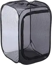 Collapsible Insect Mesh Cage Butterfly Habitat,Outdoor Pop-up with Zipper Protection 40x40x60cm