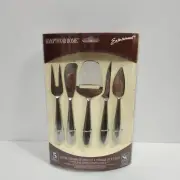 Hampton Home Stainless Charcuterie Board Serving Pieces Set Of 5 Fork Knives