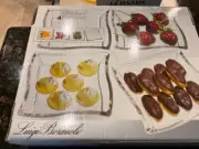 NIB Luigi Bormioli "Michelangelo" Masterpiece 4 pc. Charcuterie Dip Crystal