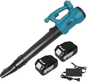 Cordless Leaf Blower, 21V Electric Leaf Blower, 450CFM/150MPH, 20000RPM, 6 Speeds Adjustment, with 2 Batteries and Charger, Light and Powerful Garden Blower for Lawn Terrace