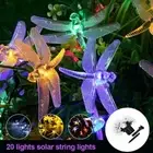 Outdoor Garlands Light Fairy Light Dragonfly String Lights Solar Lamp