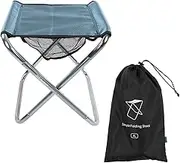Folding Stool, Outdoor Portable Folding Stool, Aluminium Alloy TrainPainting Camping Folding Stool, Plus Size Fishing Chair, Lightweight Painting Camping Stool