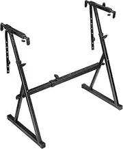 MELODIC Piano Keyboard Stand Z Style, Electric Pianos Stand for 54 to 88 Keys Musical Instrument Holder Adjustable Portable Heavy Duty