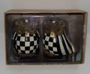 Mackenzie-Childs Owl Candlesticks - Set of 2 - Brand New In Box