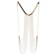 Eye-Catching Body Chain Tassels Shoulder Chain Necklace Dance Chain Body Jewelry