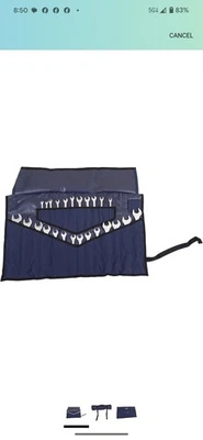 BULL TOOLS Roll Up Pouch & Wrench Organizer Tool Bag Hand Crafted. 28 Pocket