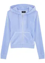 Juicy Couture Robertson Hooded Velour Sweatshirt - Mid Blu - M (UK12 / M) M (UK12 / M)
