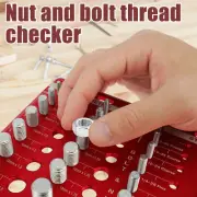 Bolt Size Thread Gauge Aluminum Alloy Bolt Nut Gauge 34 Holes Nut Bolt guhUw