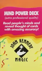 Mind Power Deck by John Kennedy Close up Magic Tricks Mentalism Gimmick Illusion