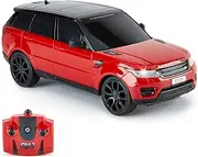 CMJ RC Cars CMJ RC CarsTM Official Licensed Remote Car 1:24 with Working LED Lights, Radio Controlled Supercar (Range Rover Sport Red)