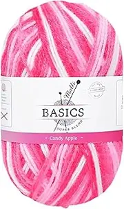100g Multi Colour Malli Knitting Yarn Crochet Craft Super Soft Fine Threat Ball (Candy Apple)