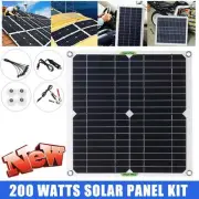 200W Outdoor Solar Panel Kit 100A 12V Battery Charger For Car RVCar Caravan Boat