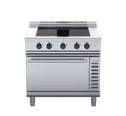 Waldorf 800 Series INL8410ECF - 900mm Induction Range Convection Oven Low Back Version