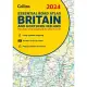 2024 Collins Essential Road Atlas Britain and Northern Ireland: A4 Spiral