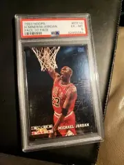 1993-94 Hoops Face to Face Michael Jordan Card #FTF10 PSA 6 EX-Mint