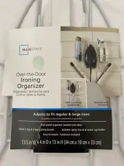 Mainstays Over the Door Ironing Organizer Iron Board Iron Holder Organizer
