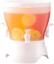 FEMUN,Cold Kettle,Drink Dispenser,Juice Dispenser,Refrigerator Drink Dispenser,Juice Dispenser for Fridge,Refrigerator Water Dispenser,Rotating Drink Dispenser for Fridge,169oz,3 compartments