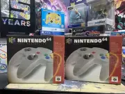 2X CONTROLLS NEW Nintendo 64 Gray Controller Authentic N64 NUS-005 Rare Rare