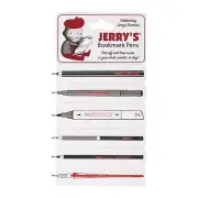 Jerry�s Bookmark Pens, Black Ink, Pack of 6