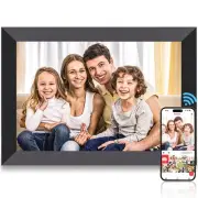 FRAMEO 10.1 Inch Digital Picture Frame, Smart WiFi Digital Photo Frame with 1...