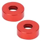 (Red)15pcs M3 Countersunk Screw Washer Aluminium Alloy Concave Gasket WI