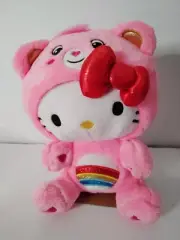 Hello Kitty Care Bears Collection Plush Doll Hello Kitty Cheer Bear 10-Inch