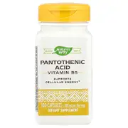 Nature's Way, Pantothenic Acid, Vitamin B5, 100 Capsules