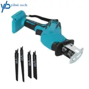 4 Blades Electric Cordless Reciprocating Saw Cutting Tool Fit Makita 18V Battery