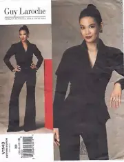 Vogue 1143 pattern, Guy Laroche belted jacket and pants, sizes 12-18, uncut