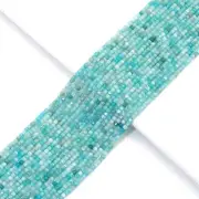 Genuine Amazonite Faceted Cube Beads, 2.5mm, Sku#U1553