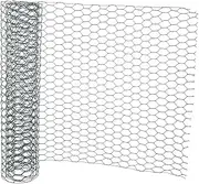 GANAZONO Chicken Wire Fencing Green Coated Hexagonal Mesh Net for Floral Arrangements and Poultry Enclosures Durable Wire Netting for Garden Use