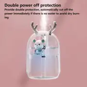 Desktop Mist Humidifier Cute Shape USB Powered Diffuser With 2 Spr