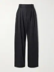 [Isabel Marant] Isabel Marant - Casile Pleated Wool-flannel Tapered Pants - Gray - FR 34 FR 34 Gray
