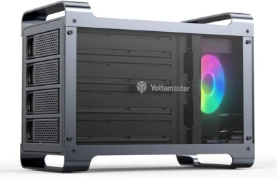 Yottamaster 5 Bay RAID Hard Drive Enclosure, Aluminum 2.5"& 3.5" SATA HDD/SSD...