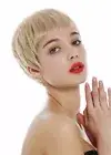 Wig Ladies Women Short Pixie Cut short Hairstyle Fringe Blonde MX Highlights