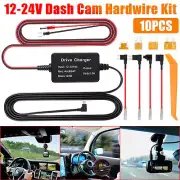 Universal Mini Micro USB Dash Cam Hard Wire Cable Fuse Kit 12V-24V to 5V Car DVR