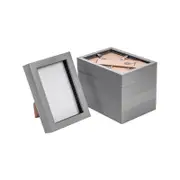 Nicola Spring Acrylic 3D Box Photo Frames - 4" x 6" - Pack of 5