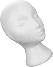 KAILIKETIY Foam Head Hat Display Holder Durable Mannequin Head for Hat Storage for Caps and Sports Hats Simple Design for Store Marketing and Home Decoration