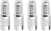 ECSiNG 4Pcs Tyre Valve Extension Replacement Compatible with Xiaomi M365/1S/PRO/PRO2 Electric Scooter Valve Extension Adapter Silver