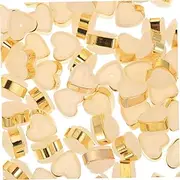 TEMPNAP 100Pcs Heart Earring Stoppers Safe Locking Silicone Backs for Earring Accessories Flexible Durable Replacement